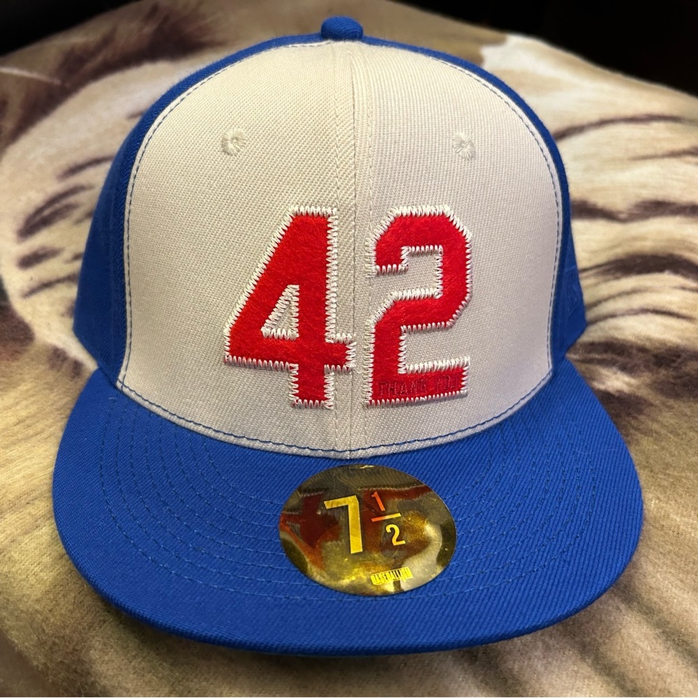 Baseballism Jackie Robinson #42 Fitted Size 7 1/2